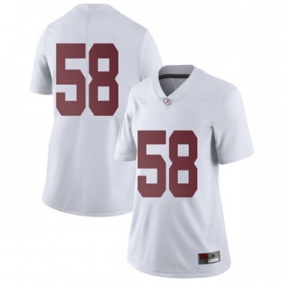 Women's Alabama Crimson Tide #58 Christian Barmore White Limited NCAA College Football Jersey 2403PCPH0